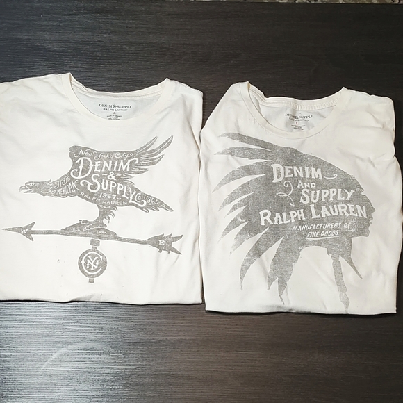 DENIM AND SUPPLY RALPH LAUREN TSHIRT BUNDLE LARGE - Picture 2 of 12